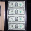 Image 3 : UNCUT MINT SHEET of 4x 2003A $2 Federal Reserve Notes All GEM or Better