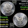 Image 1 : 1886-p Morgan Dollar $1 Grades Choice Unc+ PL