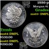 Image 1 : 1886-p Morgan Dollar $1 Grades Select Unc+ DMPL