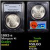 Image 1 : PCGS 1882-s Morgan Dollar $1 Graded ms62 By PCGS