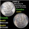 Image 1 : 1880-p Morgan Dollar $1 Grades Choice+ Unc