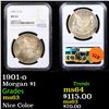 Image 1 : NGC 1901-o Morgan Dollar $1 Graded ms63 By NGC