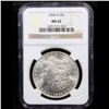 Image 2 : NGC 1904-o Morgan Dollar $1 Graded ms62 By NGC