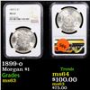 Image 1 : NGC 1899-o Morgan Dollar $1 Graded ms63 By NGC