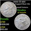 Image 1 : 1832 O-102 Capped Bust Half Dollar 50c Grades xf details