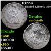 Image 1 : 1877-s Seated Liberty Quarter 25c Grades AU Details