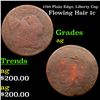 Image 1 : 1795 Plain Edge, Liberty Cap Flowing Hair large cent 1c Grades ag