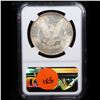Image 3 : NGC 1880-s Colorfully Toned Morgan Dollar $1 Graded ms64 By NGC