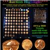 Image 1 : ***Auction Highlight*** Near Complete Lincoln Cent Capital Plastic Holder 1941-1973 83 coins (fc)