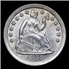 Image 2 : ***Auction Highlight*** 1857-p Seated Liberty Half Dime 1/2 10c Graded ms65 By SEGS (fc)