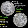 Image 1 : 1914-p Barber Dime 10c Grades Choice+ Unc