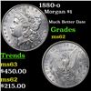 Image 1 : 1880-o Morgan Dollar $1 Grades Select Unc
