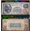Image 1 : ***Auction Highlight*** 1882 $5 Large Size National Currency "Brown Back" 2nd Charter Period James G