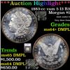 Image 1 : ***Auction Highlight*** 1883-cc vam 5 I3 R3 Morgan Dollar $1 Graded ms64+ DMPL By SEGS (fc)