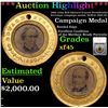 Image 1 : ***Auction Highlight*** 1860 John Bell-Edward Everett Presidential ferrotype campaign medal, DeWitt