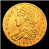 Image 2 : ***Auction Highlight*** 1811 Small 5 BD-2 Gold Capped Bust Half Eagle $5 Graded ms61 Details By SEGS
