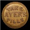 Image 3 : ***Auction Highlight*** 1862 J. Gault’s Encased Postage EP-3 - TAKE AYER’S PILLS, Very Large Ayer’s