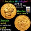 Image 1 : ***Auction Highlight*** 1890-cc Gold Liberty Double Eagle $20 Graded au58 details By SEGS (fc)