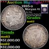 Image 1 : ***Auction Highlight*** 1895-o Morgan Dollar $1 Graded Select Unc By USCG (fc)
