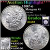 Image 1 : ***Auction Highlight*** 1897-o Morgan Dollar $1 Graded Select Unc By USCG (fc)