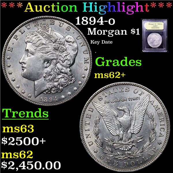 ***Auction Highlight*** 1894-o Morgan Dollar $1 Graded Select Unc By USCG (fc)