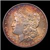 Image 2 : 1904-p Colorfully Toned Vam 5A R5 Morgan Dollar $1 Grades Select Unc