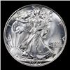 Image 2 : 1947-p Walking Liberty Half Dollar 50c Grades Select+ Unc