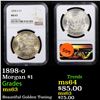 Image 1 : NGC 1898-o Morgan Dollar $1 Graded ms63 By NGC