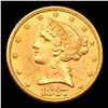 Image 2 : ***Auction Highlight*** 1887-s Gold Liberty Half Eagle $5 Graded Choice Unc By USCG (fc)