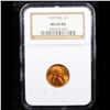 Image 2 : NGC 1909 vdb Lincoln Cent 1c Graded ms65 rd By NGC