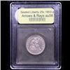Image 4 : ***Auction Highlight*** 1853-p Arrows & Rays Seated Liberty Quarter 25c Graded Choice AU/BU Slider B
