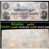 Image 1 : 1853 $1 The Erie and Kalamazoo Rail Road Bank , Adrian Michigan Obsolete Currency Grades Choice AU