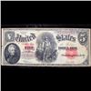 Image 2 : 1907 $5 Large Size Legal Tender Note "WoodChopper" Fr-91 Grades vf, very fine