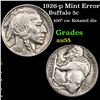 Image 1 : 1926-p Mint Error Buffalo Nickel 5c Grades Choice AU