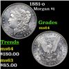 Image 1 : 1881-o Morgan Dollar $1 Grades Choice Unc
