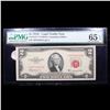 Image 2 : *Star Note* 1953C $2 Red Seal United States Note Graded cu65 EPQ By PMG