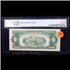 Image 3 : *Star Note* 1953C $2 Red Seal United States Note Graded cu65 EPQ By PMG