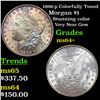 Image 1 : 1896-p Colorfully Toned Morgan Dollar $1 Grades Choice+ Unc
