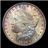 Image 2 : 1896-p Colorfully Toned Morgan Dollar $1 Grades Choice+ Unc