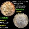 Image 1 : 1888-o vam 43 I2 R5 Morgan Dollar $1 Grades Choice+ Unc