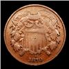 Image 2 : 1870 Two Cent Piece 2c Grades vf+