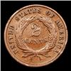 Image 3 : 1870 Two Cent Piece 2c Grades vf+