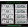 Image 1 : UNCUT MINT SHEET of 4x 2003 $2 Federal Reserve Notes All GEM or Better