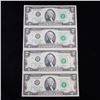 Image 2 : UNCUT MINT SHEET of 4x 2003 $2 Federal Reserve Notes All GEM or Better