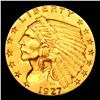 Image 2 : 1927-p Gold Indian Quarter Eagle $2 1/2 Grades Select Unc