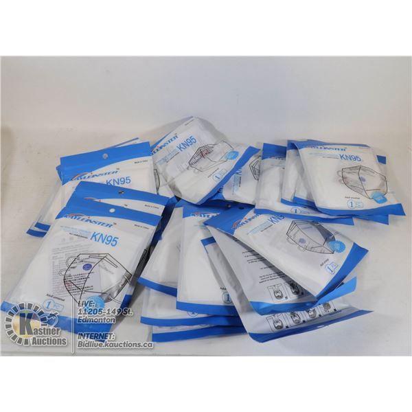LARGE FLAT OF KN95 MASKS