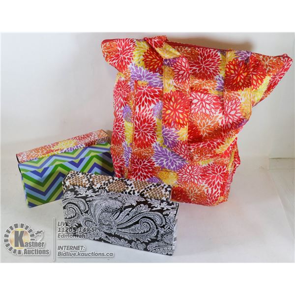 LOT OF 4 INSULATED TOTE BAGS BY SACHI  - ALL NEW