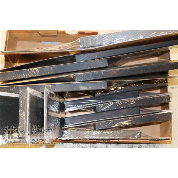 LOT OF 17 TJENA (IKEA) STORAGE BOXES - BLACK