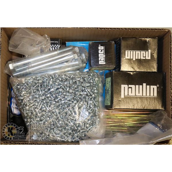 UNCLAIMED BOX OF ASSORTED SCREWS
