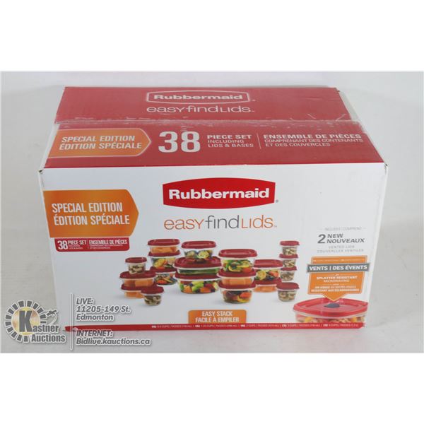 NEW 38PC RUBBERMAID EASY STACK SET